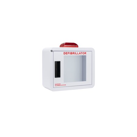 CUBIX SAFETY Premium, Alarmed and Strobed, Compact AED Cabinet CB1-Ss